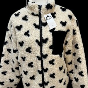 Cozy Black and Cream Teddy Jacket